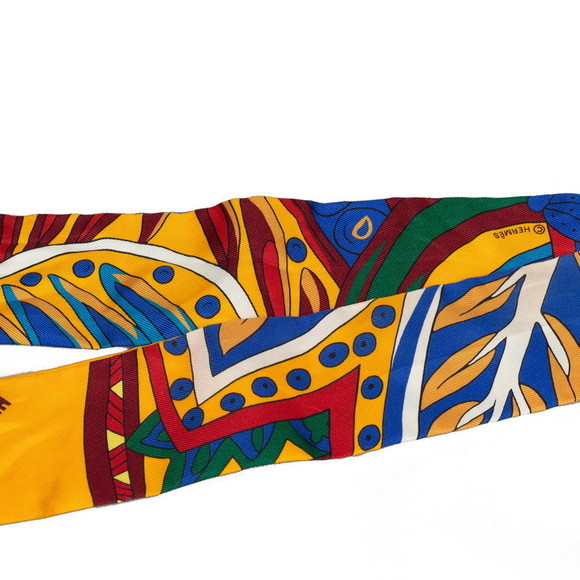 Hermes Twilly Scarf Canvas Scarf 222-44066 in Good condition - Picture 2 of 7